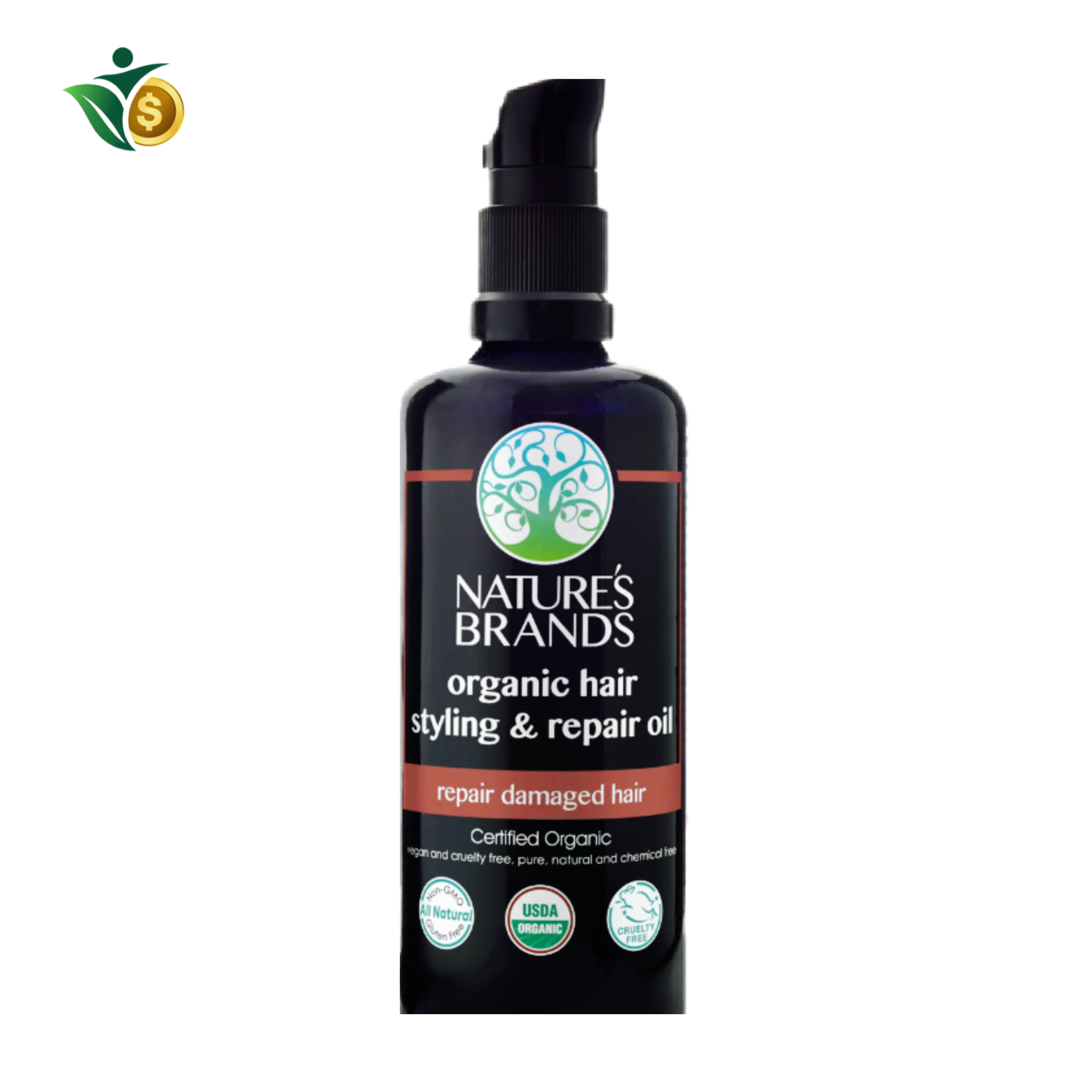 סרום לשיער אורגני לשיקום ועיצוב מבית Nature's Brands