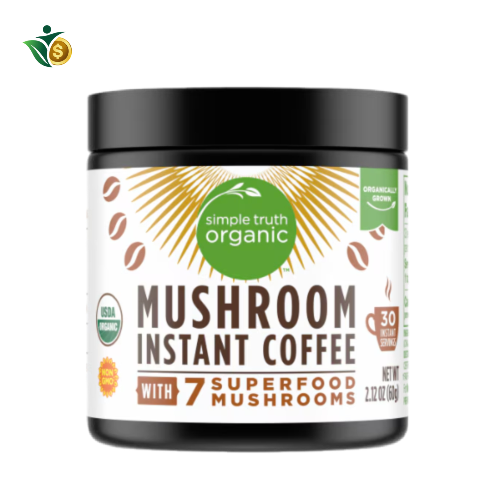 קפה פטריות אורגני מבית Simple Truth Organic